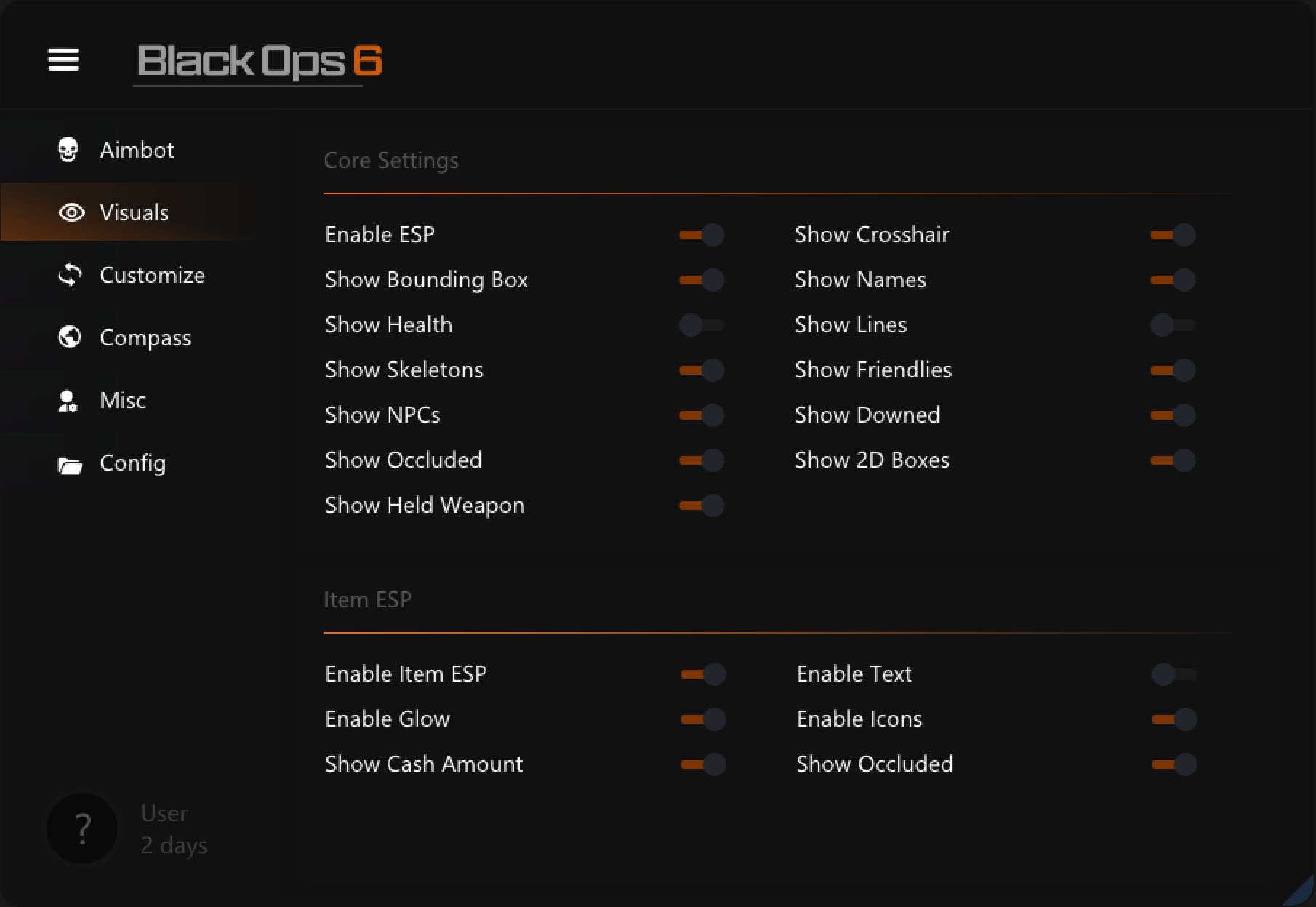 Black Ops 6 ESP Menu