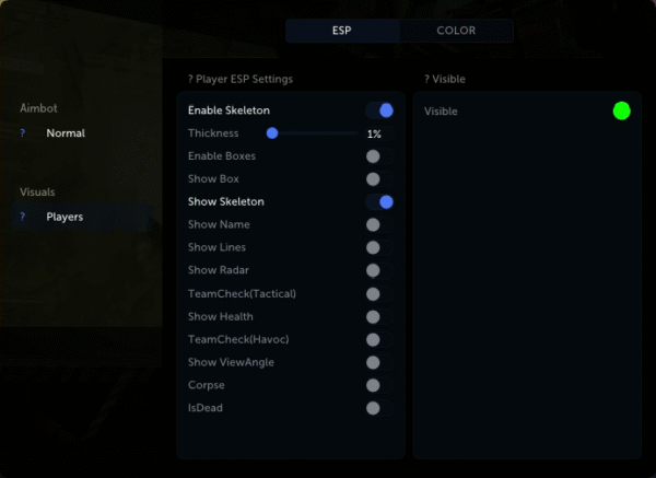 delta force esp cheat menu