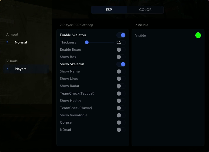 delta force esp cheat menu