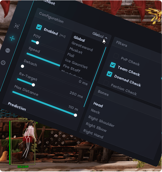 new world aeternum aimbot cheat from Playwithcheats