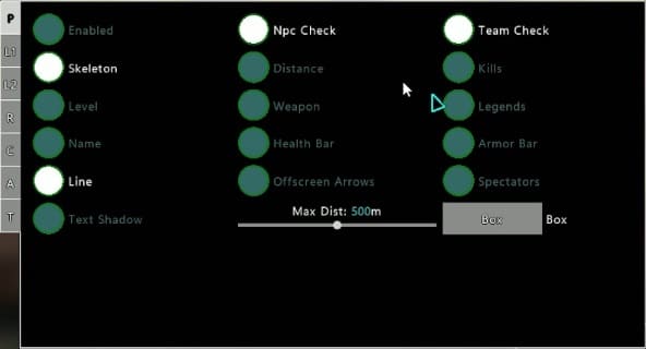 apex legends aimbot cheat menu