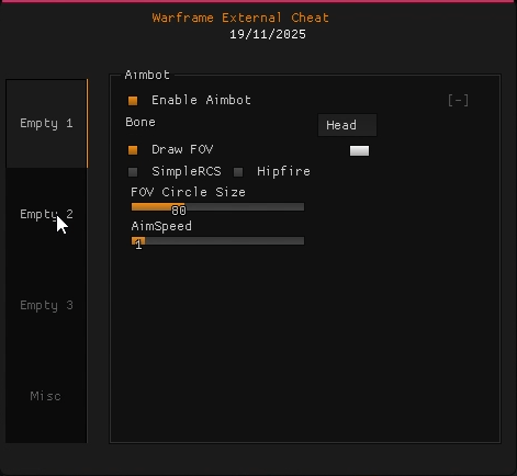 Warframe Aimbot Cheat Menu