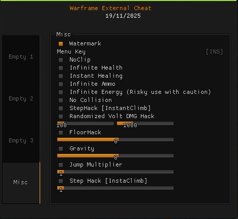 Warframe Cheats Speed hack noclip