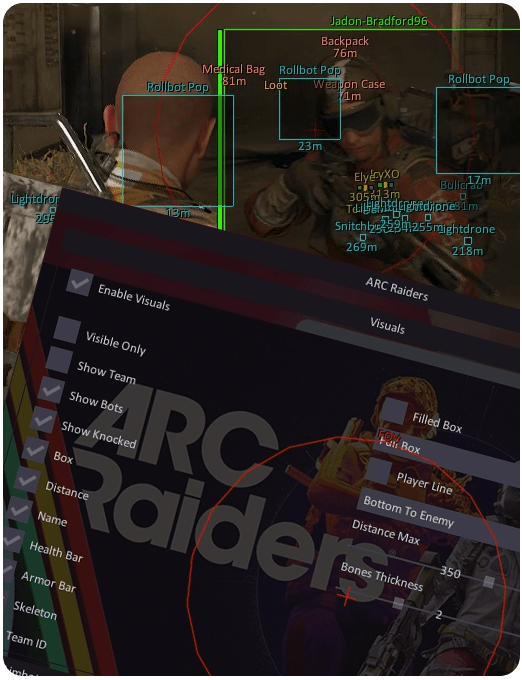 ARC Raiders ESP Cheat Menu Fully Undetected