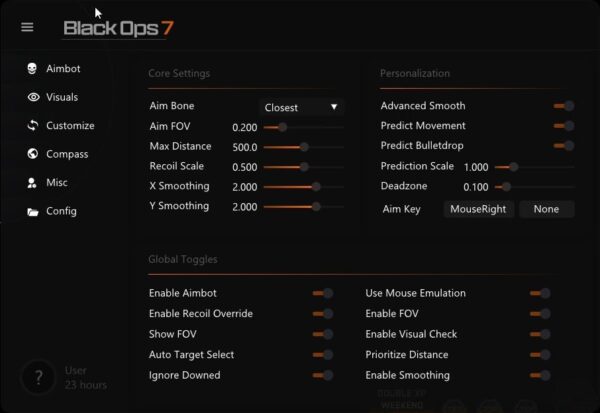 black ops 7 aimbot cheat settings