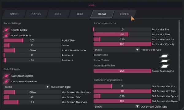 black ops 7 radar hack menu