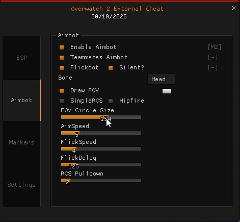 Overwatch 2 Aimbot Cheat Menu