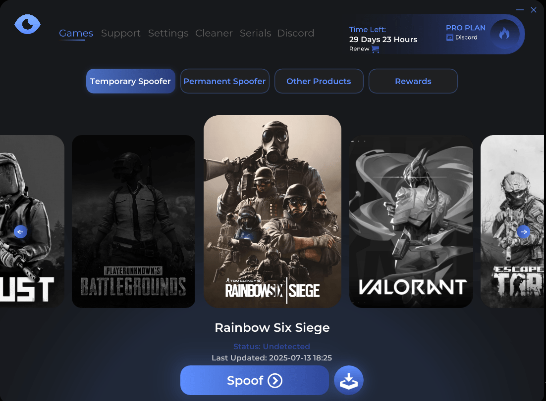 Temp HWID Spoofer for Javelin be eac etc