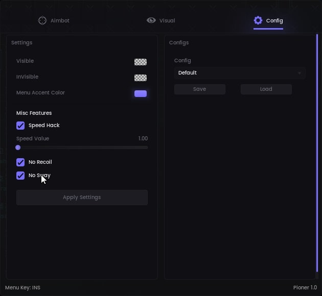 pioner speedhack cheat menu-min pioner speedhack cheat menu-min