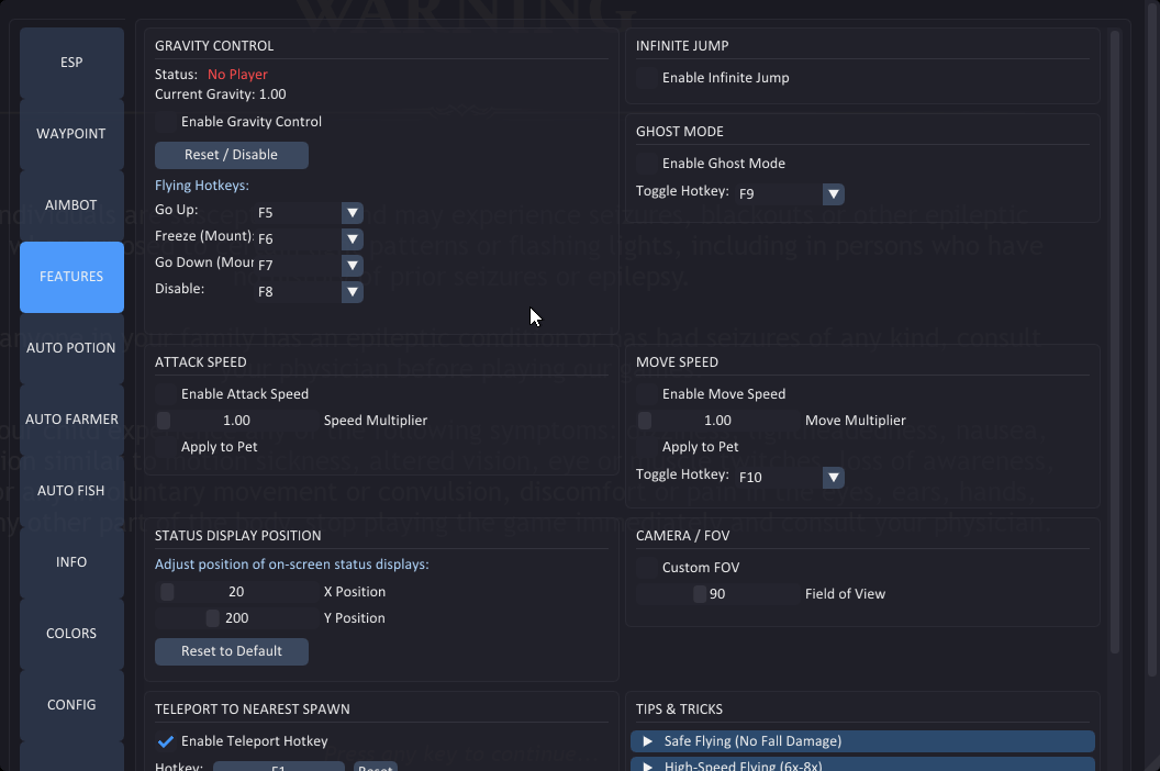 ashes of creation fly hack infinite jump
