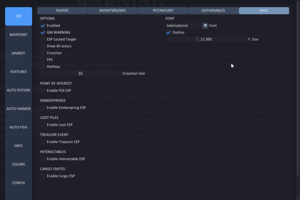 ashes of creation misc cheat