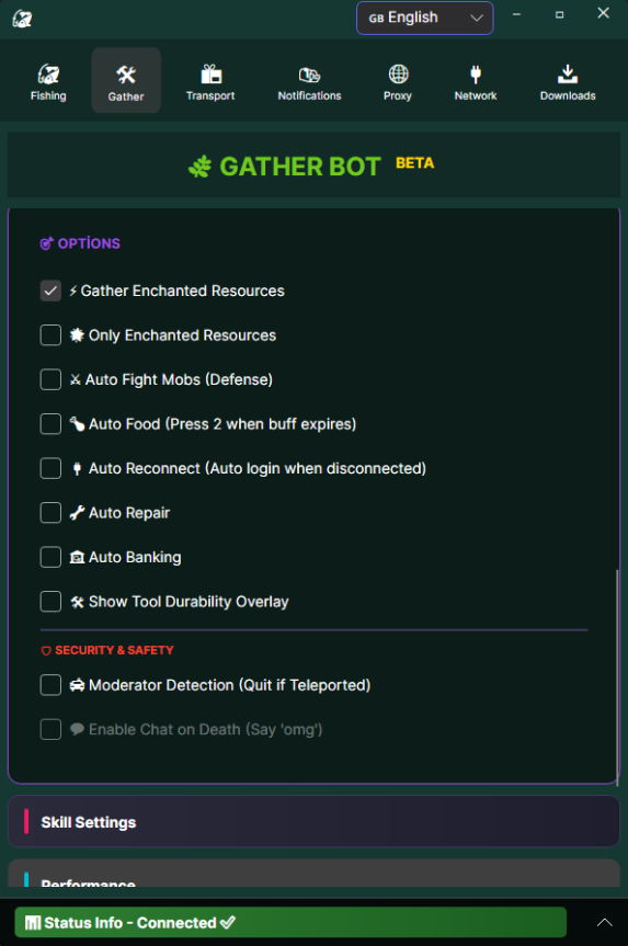 albion gather bot hack menu