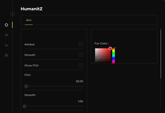 humanitz aimbot cheat menu