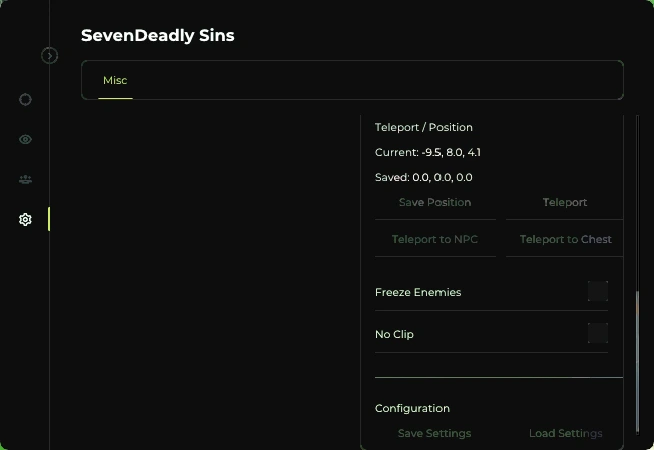 the seven deadly sins origin misc cheat menu