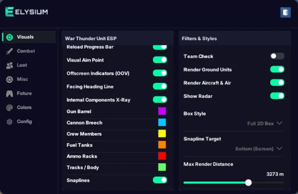 war thunder cheats visuals