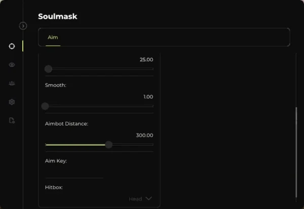 soulmask aimbot cheat menu