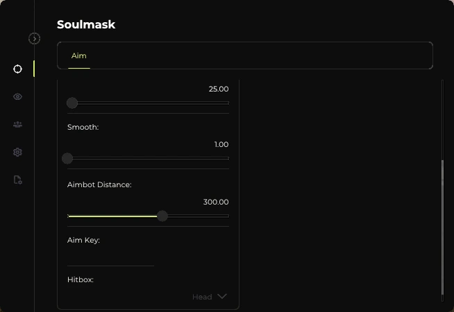 soulmask aimbot cheat menu