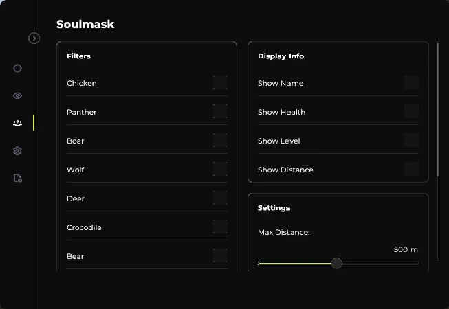 soulmask animals esp cheat menu