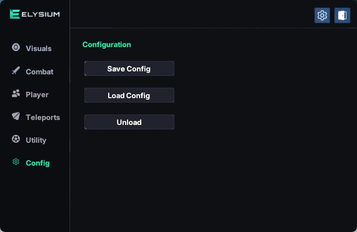 windrose save load menu cofig