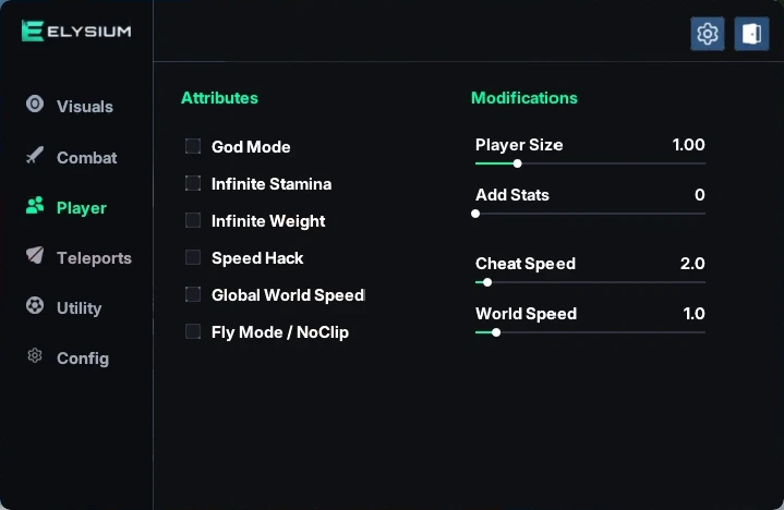 windrose undetected cheat menu