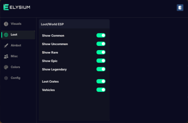 grayzone warfare loot esp cheat menu