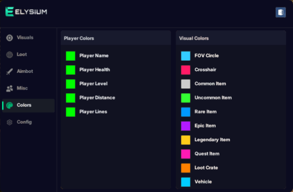 gzw elysium colors