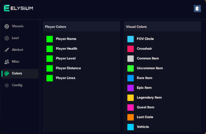gzw elysium colors