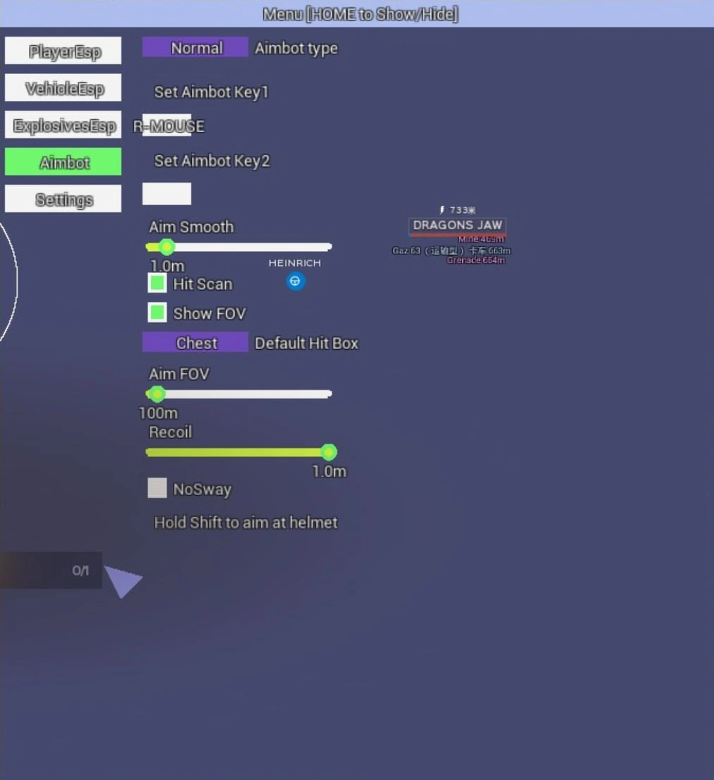hell let loose aimbot cheat menu