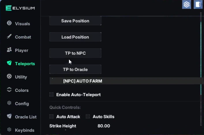 neverness to everness teleport cheat menu