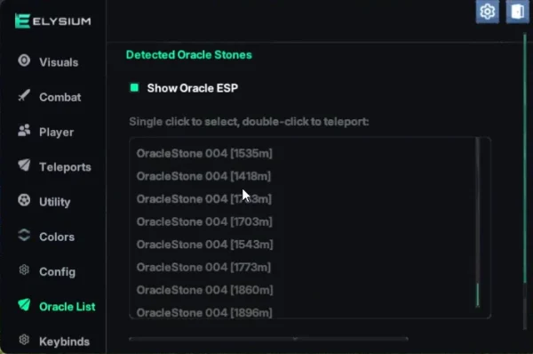 nte oracle stone cheat menu with teleport