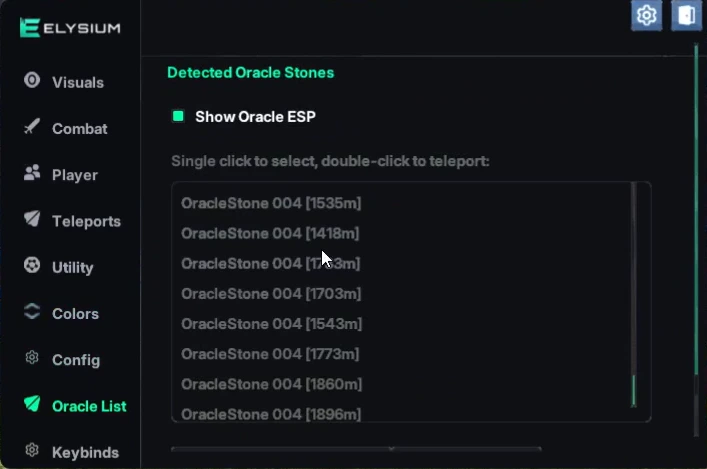 nte oracle stone cheat menu with teleport