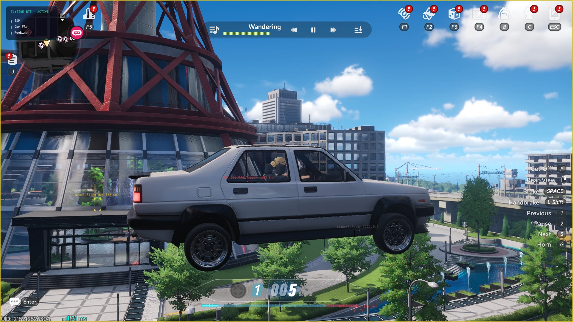 nte vehicle fly