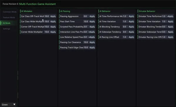 forza horiozn 6 cheat menu 3