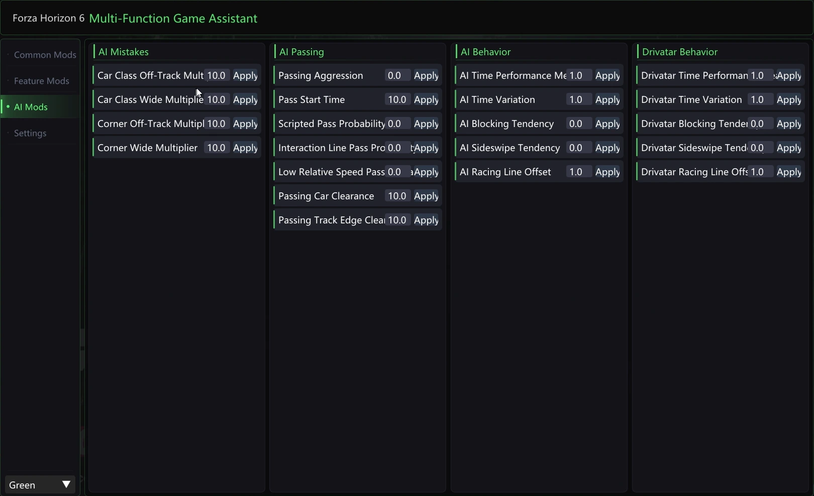 forza horiozn 6 cheat menu 3