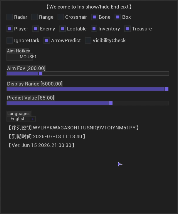 menu cheat gf