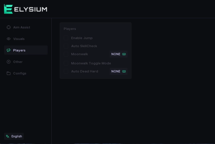elysium dbd players tab cheat menu