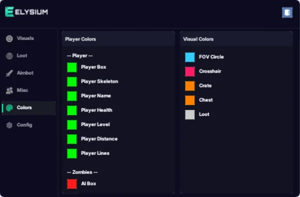 hunger colors esp menu