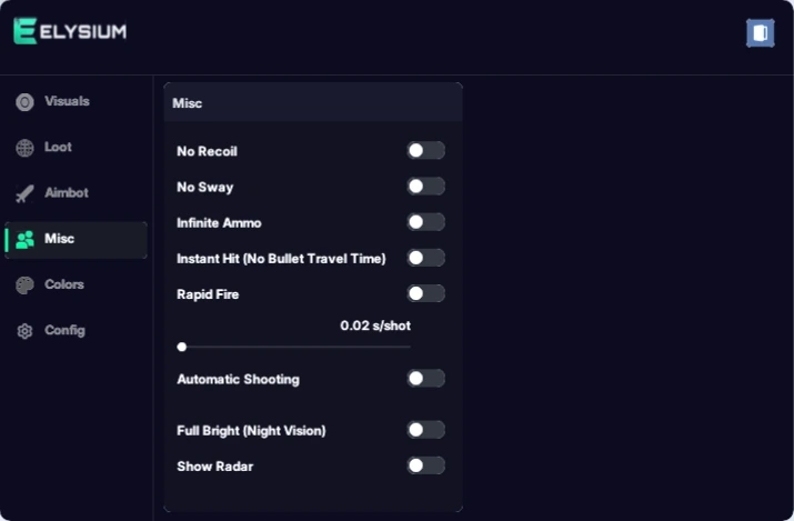 hunger misc tab