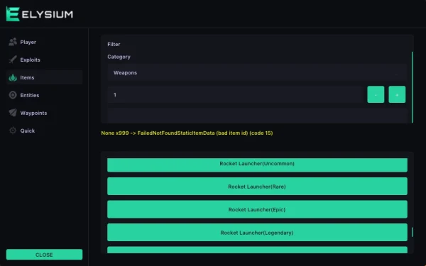 palworld items menu tab