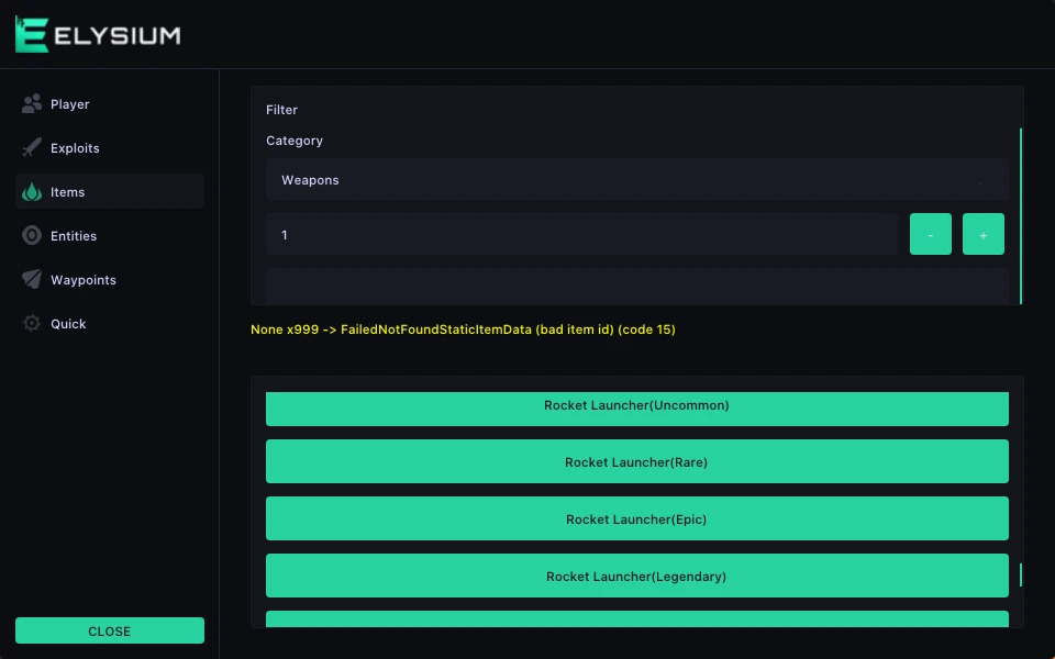 palworld items menu tab