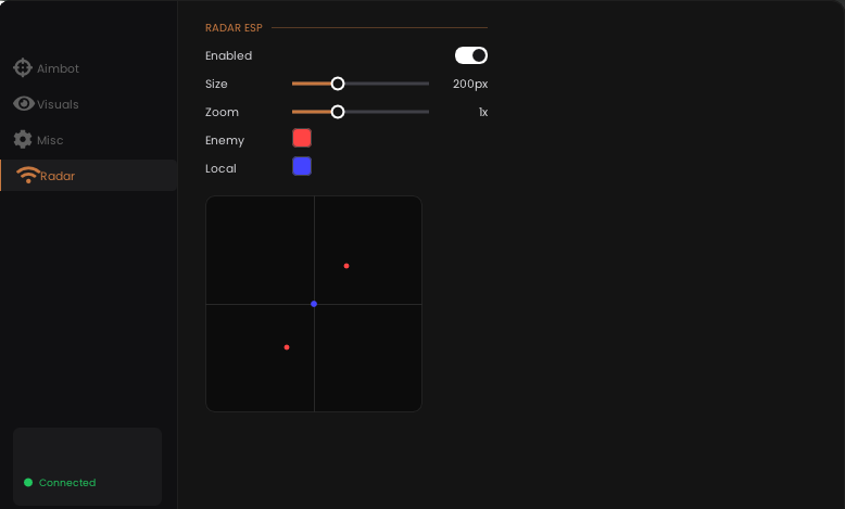 r6s radar cheat menu