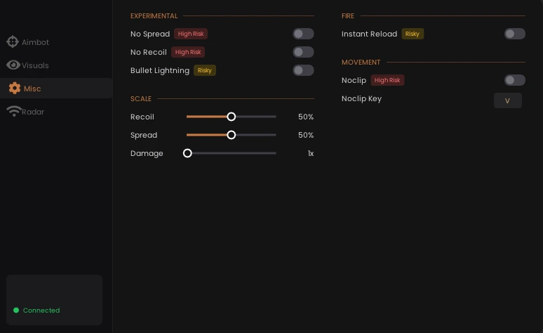 r6s visuals misc cheat menu