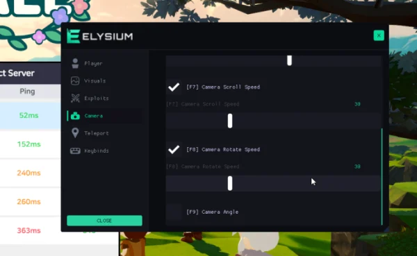 spiritvale camera tab cheat menu