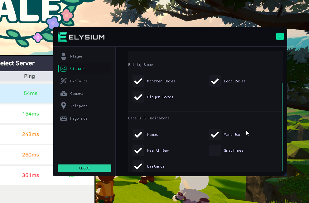 spiritvale visuals tab