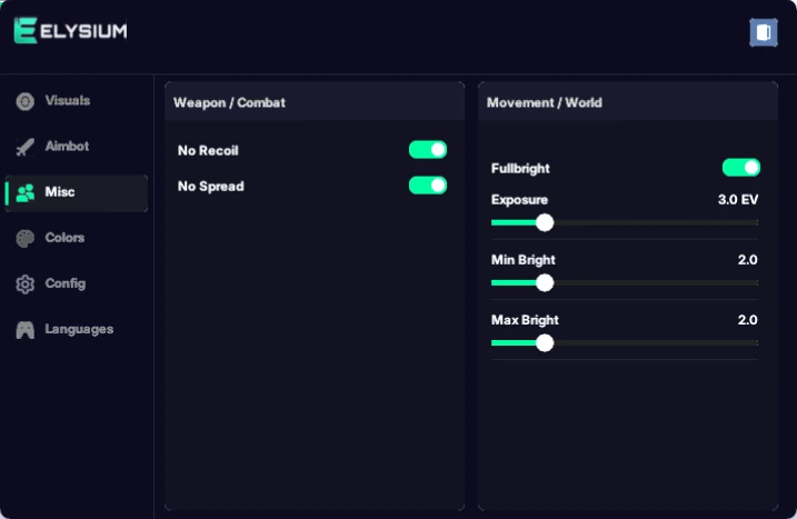 bodycam misc tab