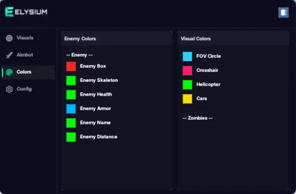 colors tab