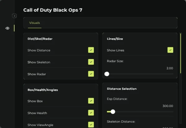 mw4 cheats visual tab