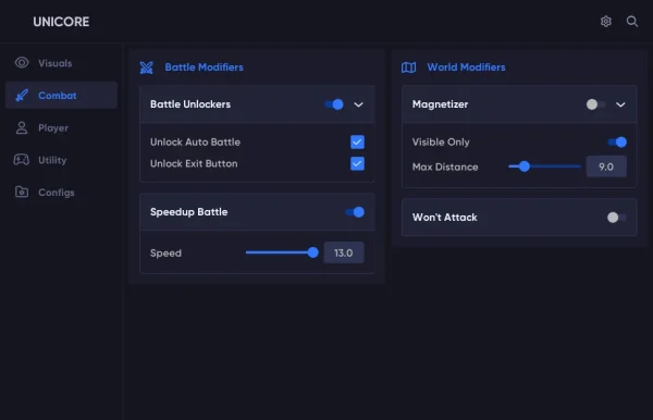 Honkai Star Rail Unicore cheat menu screenshot 1