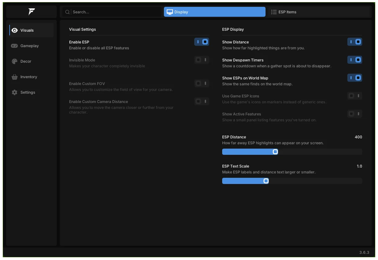 Palia Fentry cheat screenshot 3