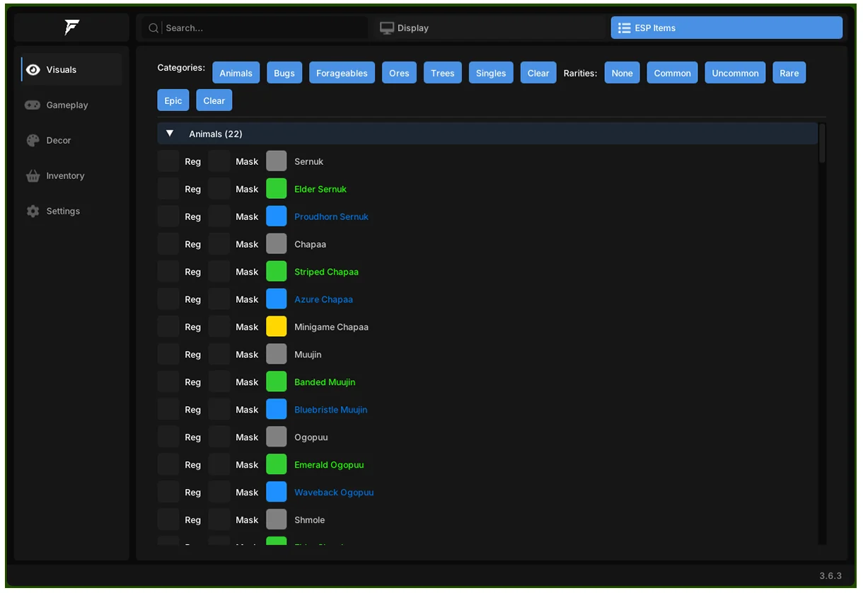 Palia Fentry cheat screenshot 4